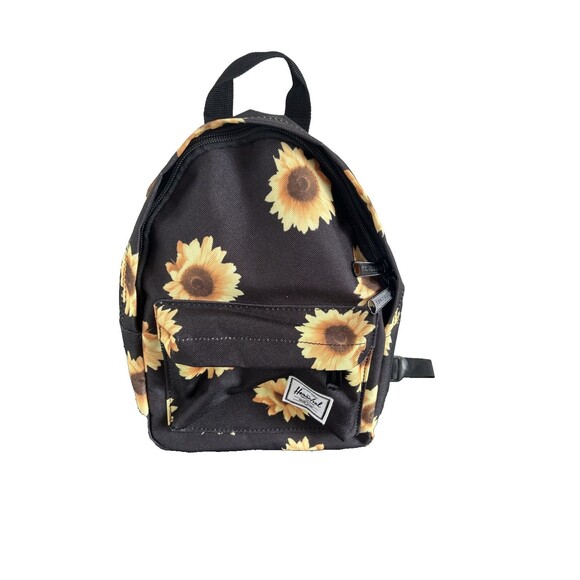 Herschel Supply Co. Sunflower Field Canvas Nova Mini Compact Travel Backpack NEW - Picture 2 of 7
